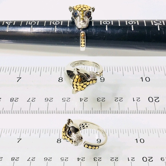 EFFY Diamond & Sapphire Panther Ring NWT - Picture 4 of 8